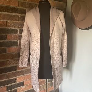 CAlia Pink Cardigan Sweater with hood and pockets